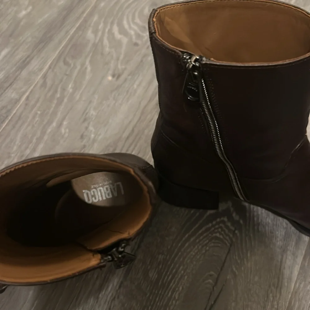 Brown Labucq Joan Ankle Boots, 38 - Picture 3 of 4